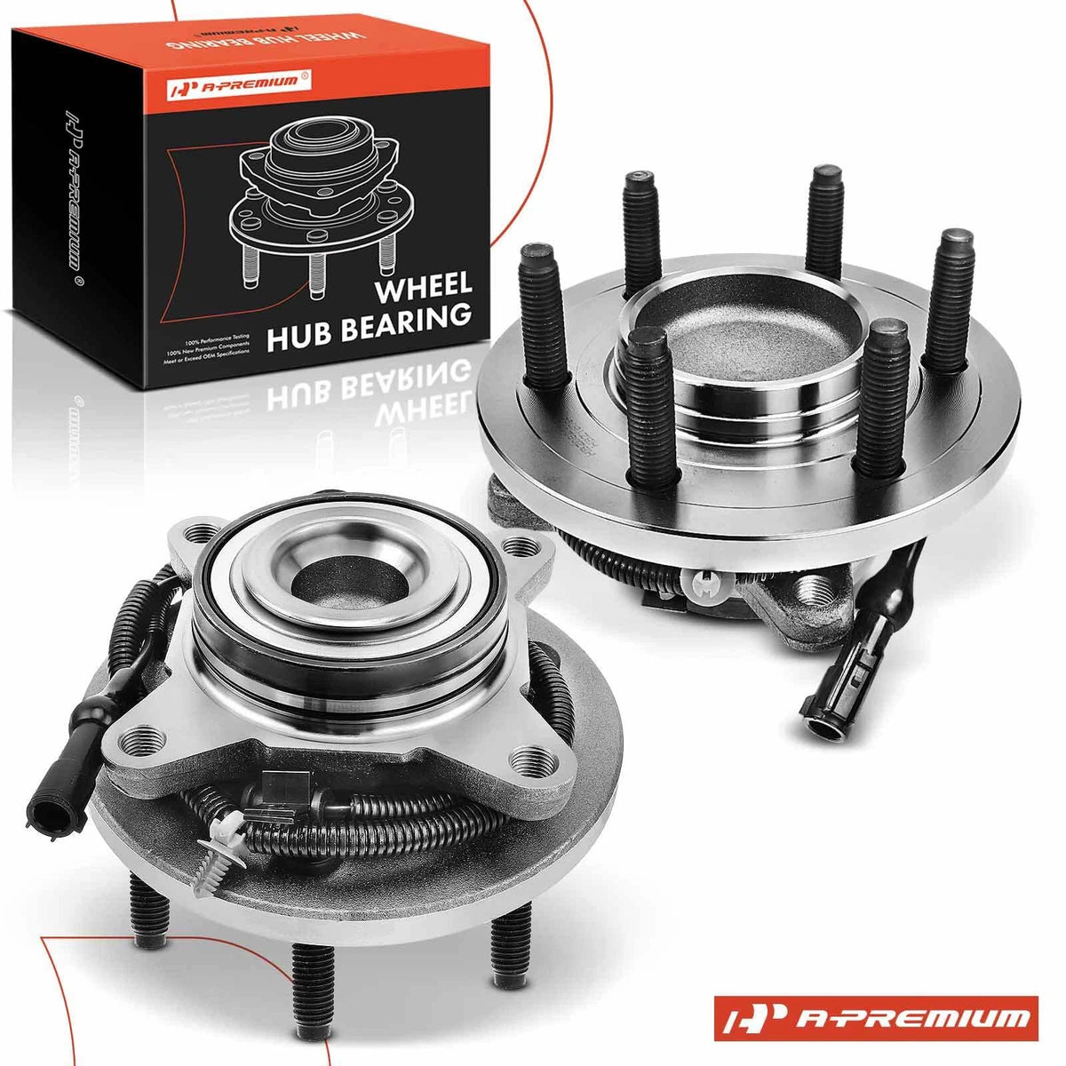 2X Front Wheel Hub & Bearing Assembly for Ford Expedition (2007–2010)