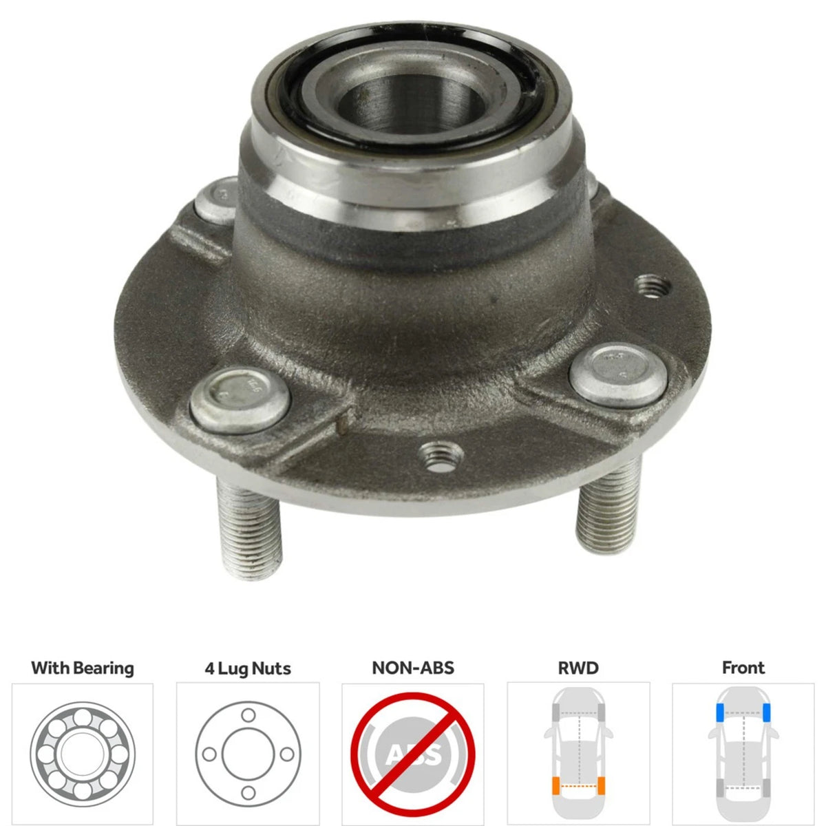 2X Wheel Hubs for Mazda Miata
