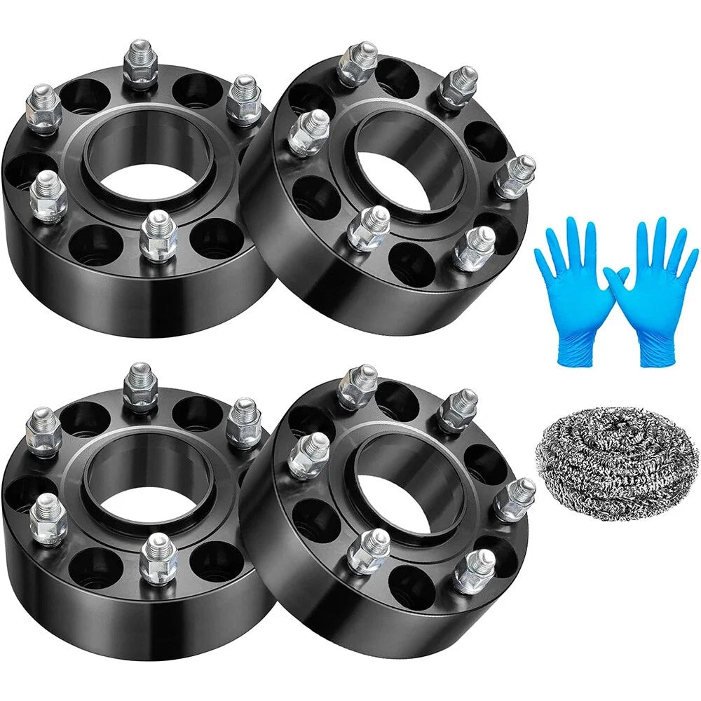 4PCS 2 in Hubcentric Wheel Spacers for Chevy Silverado 1500 GMC Sierra (2007–2024)
