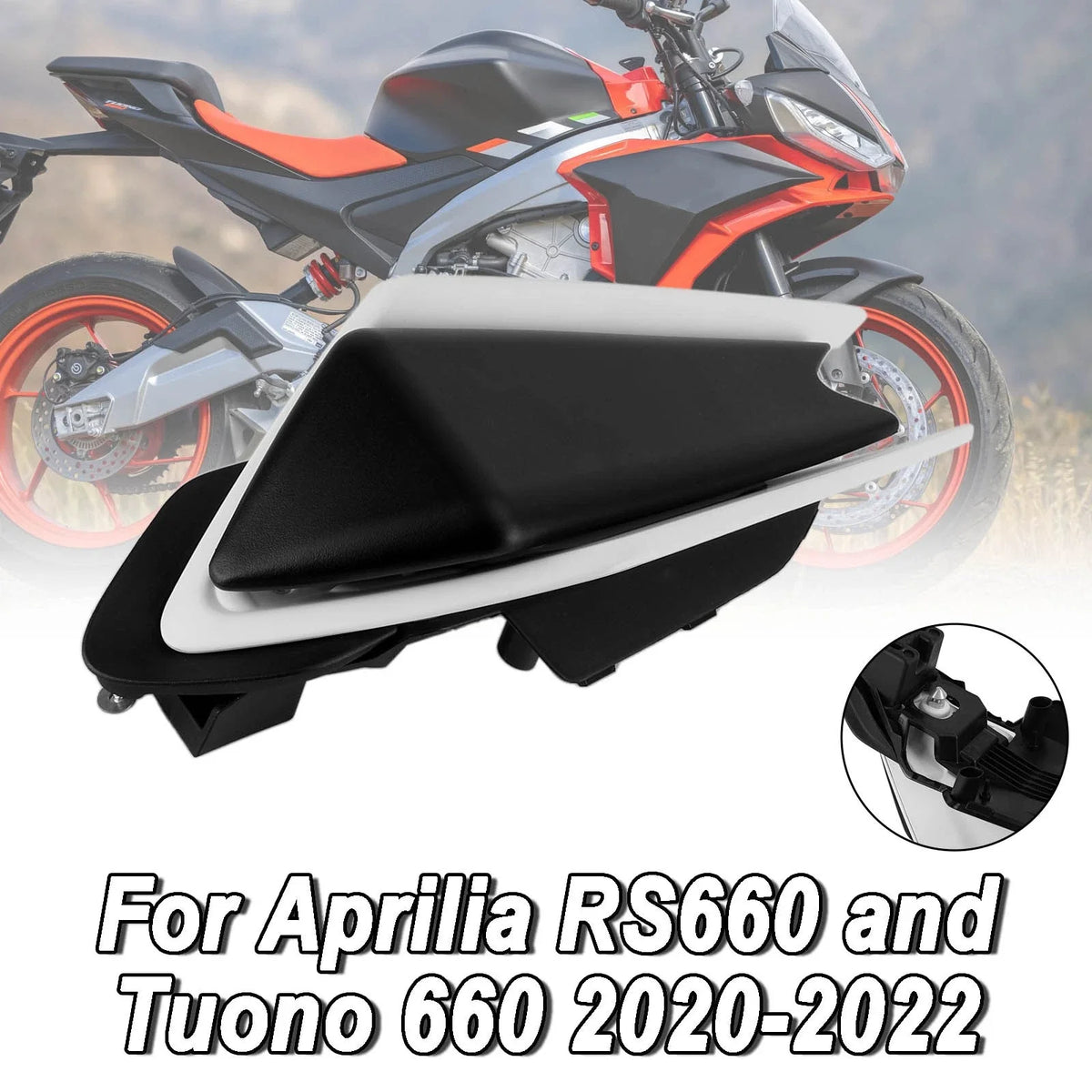 Rear Cowl Tail Fairing Cover for Aprilia RS660 RSV4 Tuono 660 (2020–2024) White