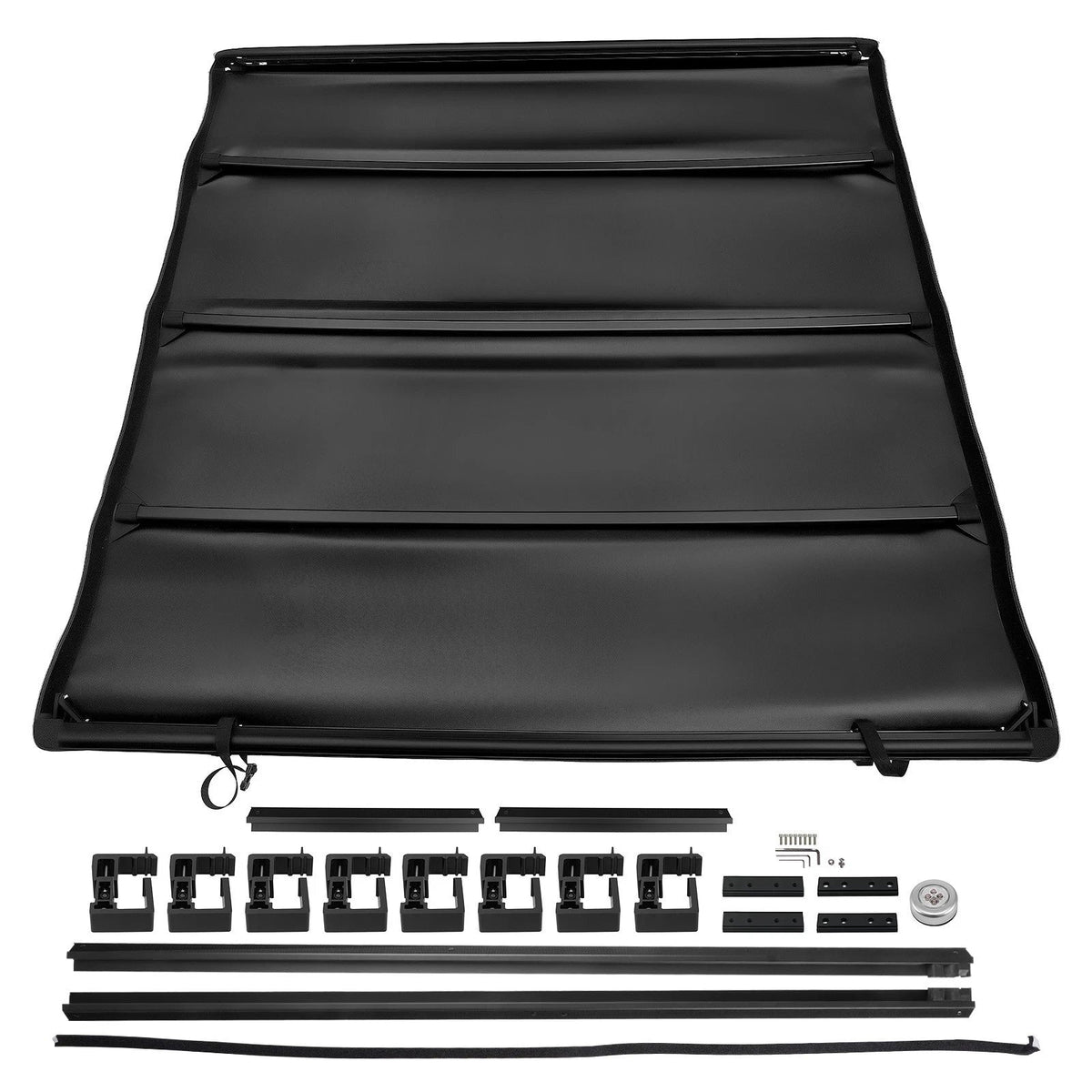 8FT Tonneau Cover Soft Roll-Up for GMC Sierra and Chevrolet Silverado 1988-2007