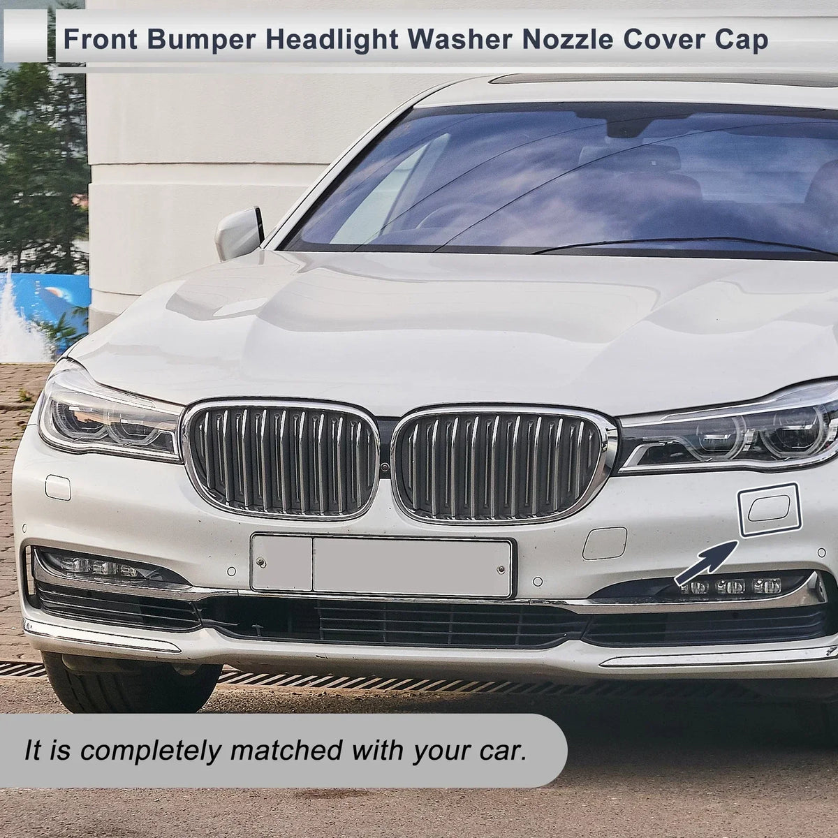 Front Right Bumper Washer Nozzle Cover for BMW 740i