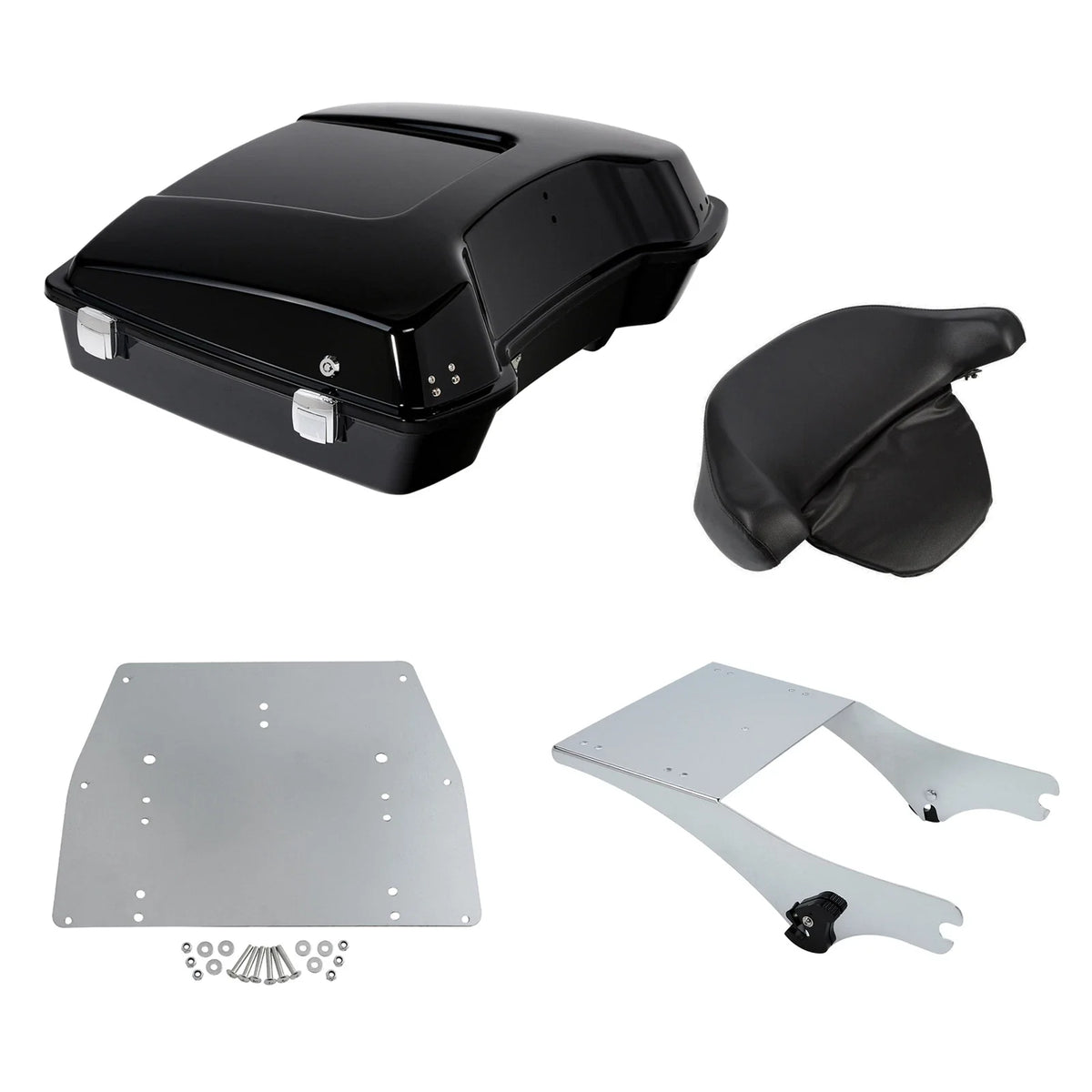 Mount Rack Plate for Trunk Backrest - Harley Touring 1997 to 2008