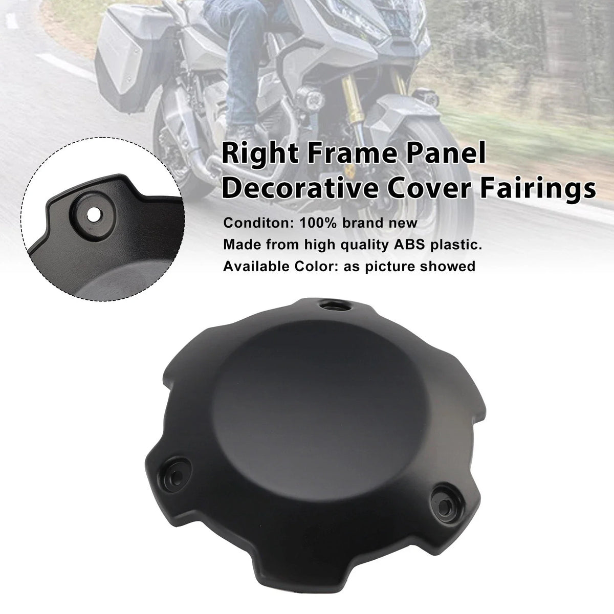 Right Frame Panel Decorative Cover - Black for Honda X-ADV 750 (2021–2025)