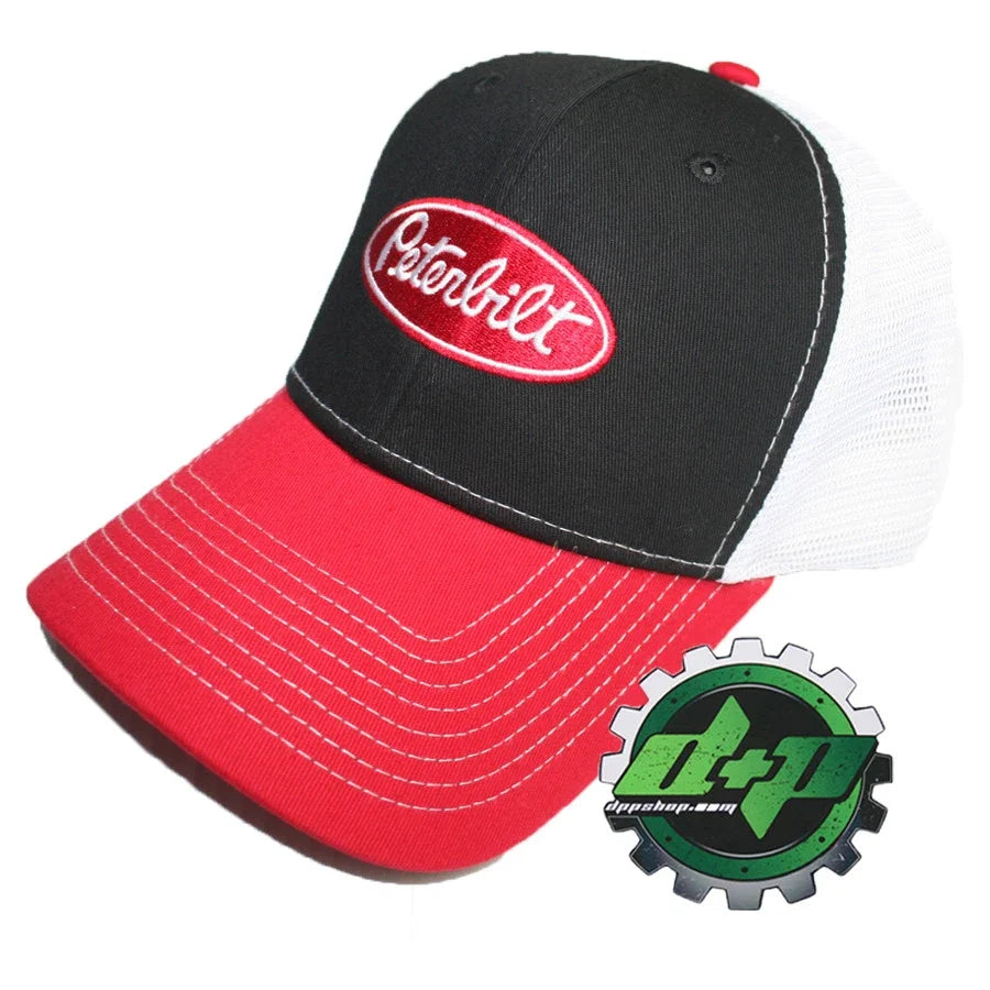 Baseball Cap with Tri Color PB Logo Design for Peterbilt Trucks