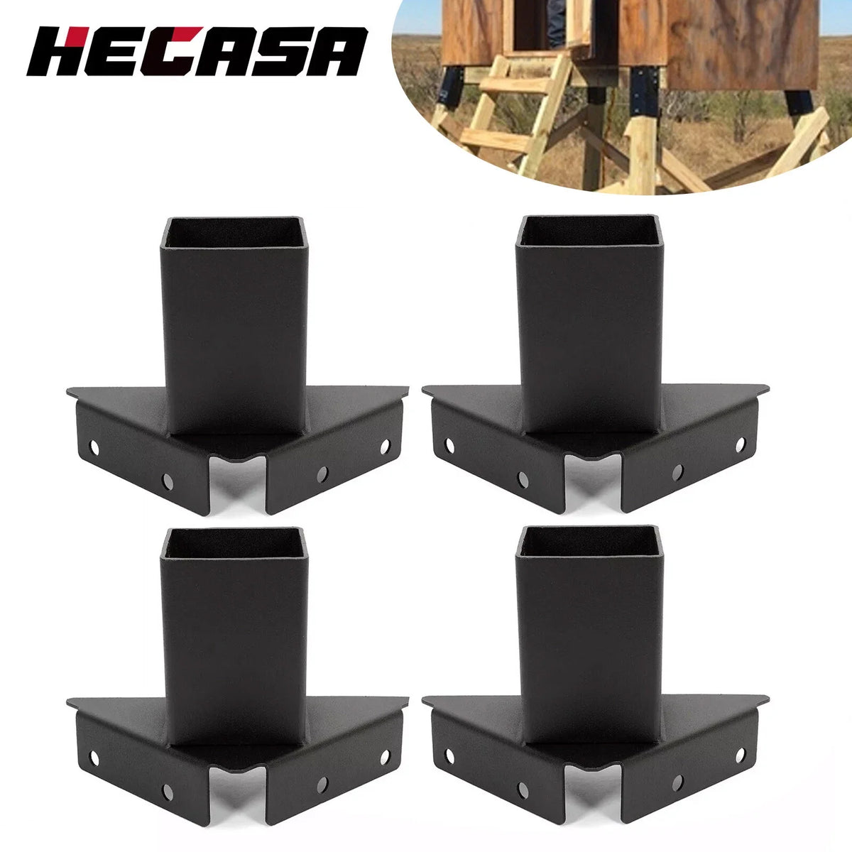4 Heavy Duty Tree Stand Elevator Brackets for Deer Hunting