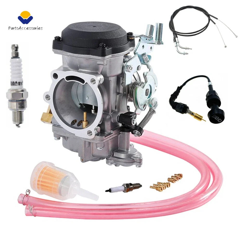Throttle Cable & 35" Choke with Carburetor for XL1200 Sportster 1988-2006
