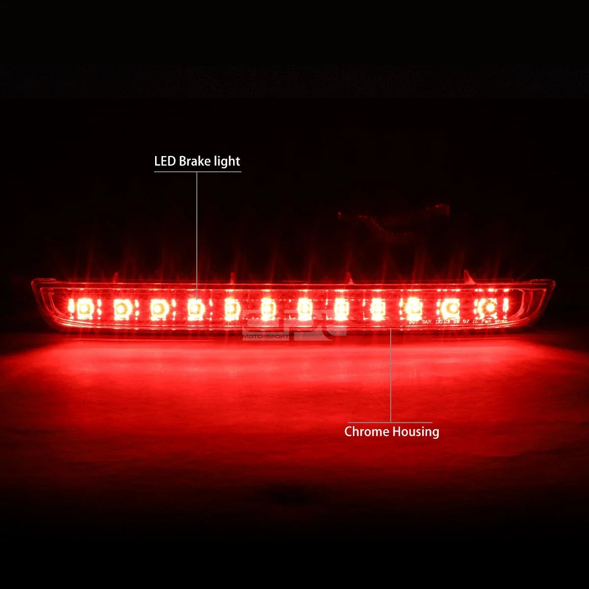 Chrome Housing Rear Third Tail LED Light for Chevy Equinox (2007–2009)