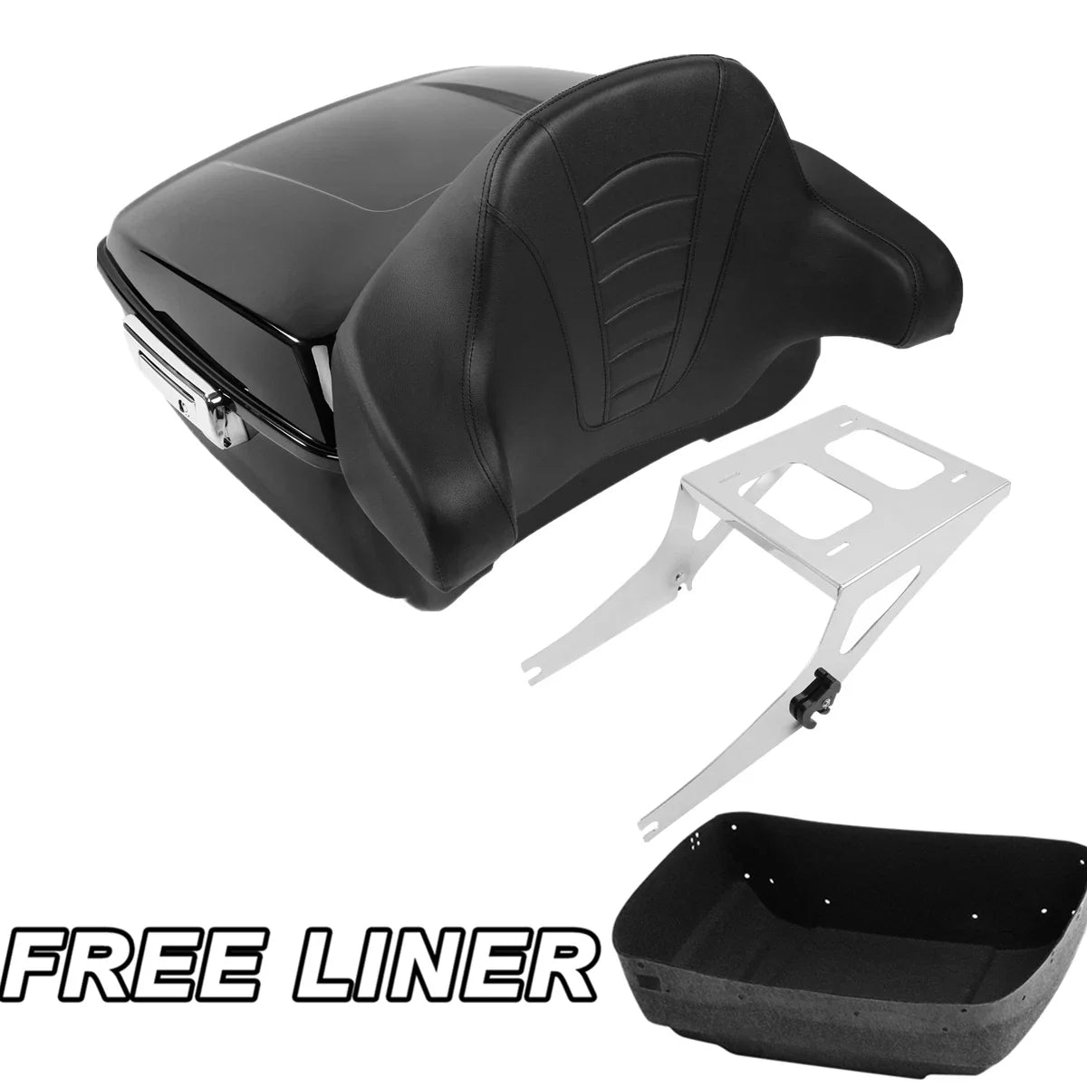 Trunk Backrest Pad for Harley Fatboy (2008 to 2016)