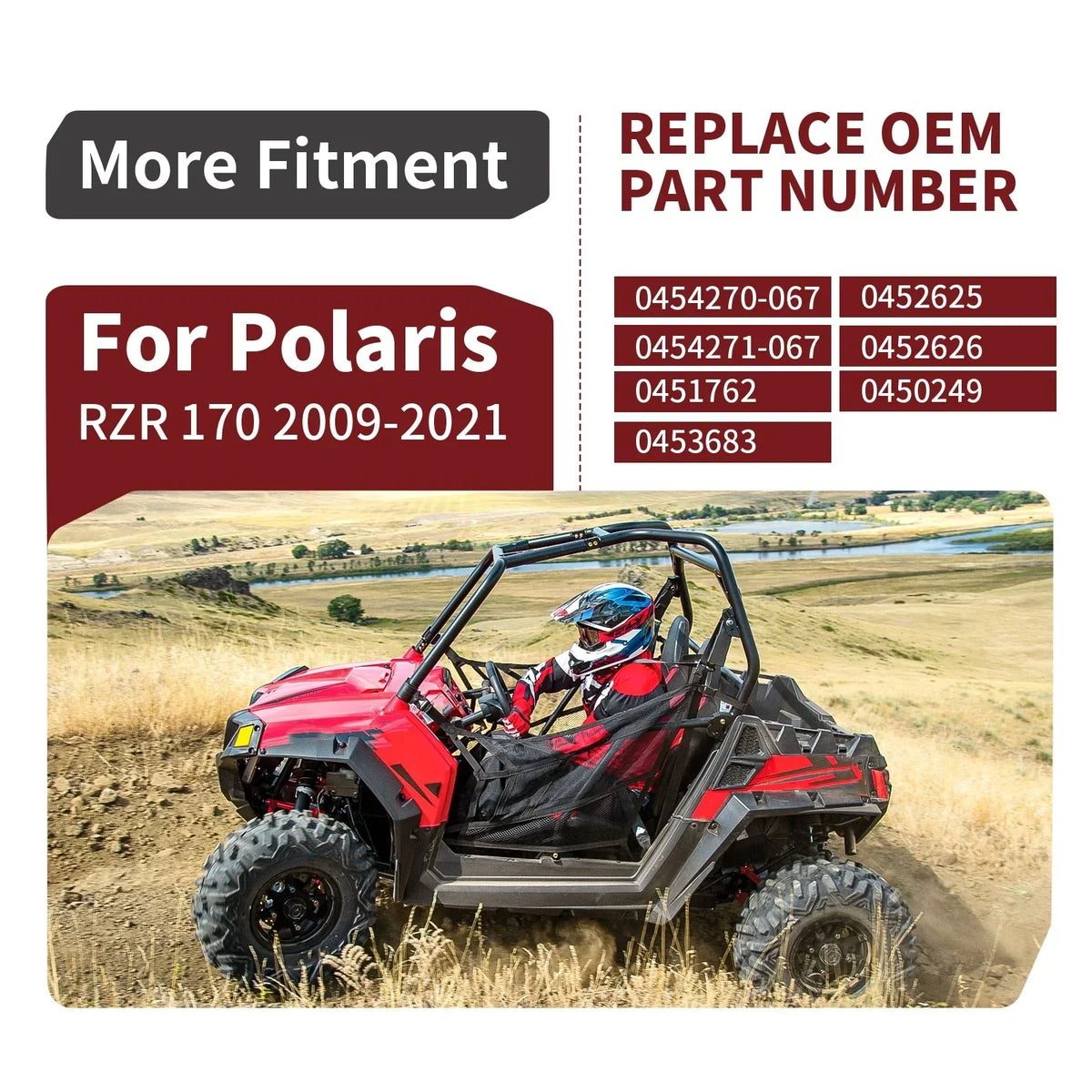Front Control Arm Kit - 2 Units for Polaris RZR 170 EFI (2009–2021)
