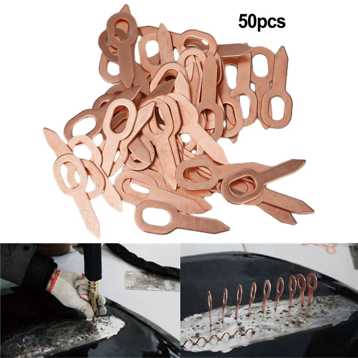 50pcs Body Panels for Car (Recessed Copper-plated)