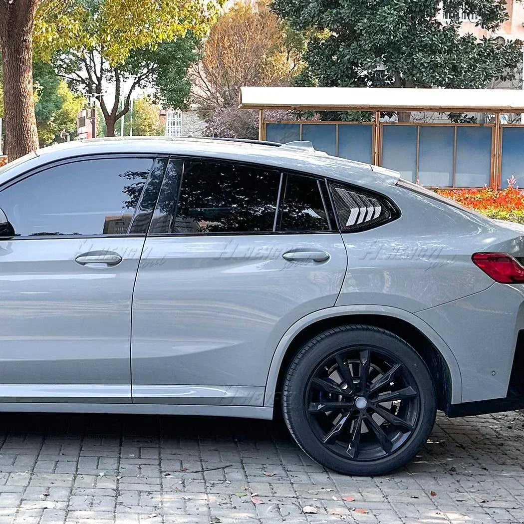 Gloss Black Louver Vent Cover for BMW X4 G02 (2018-2024) - Rear Window