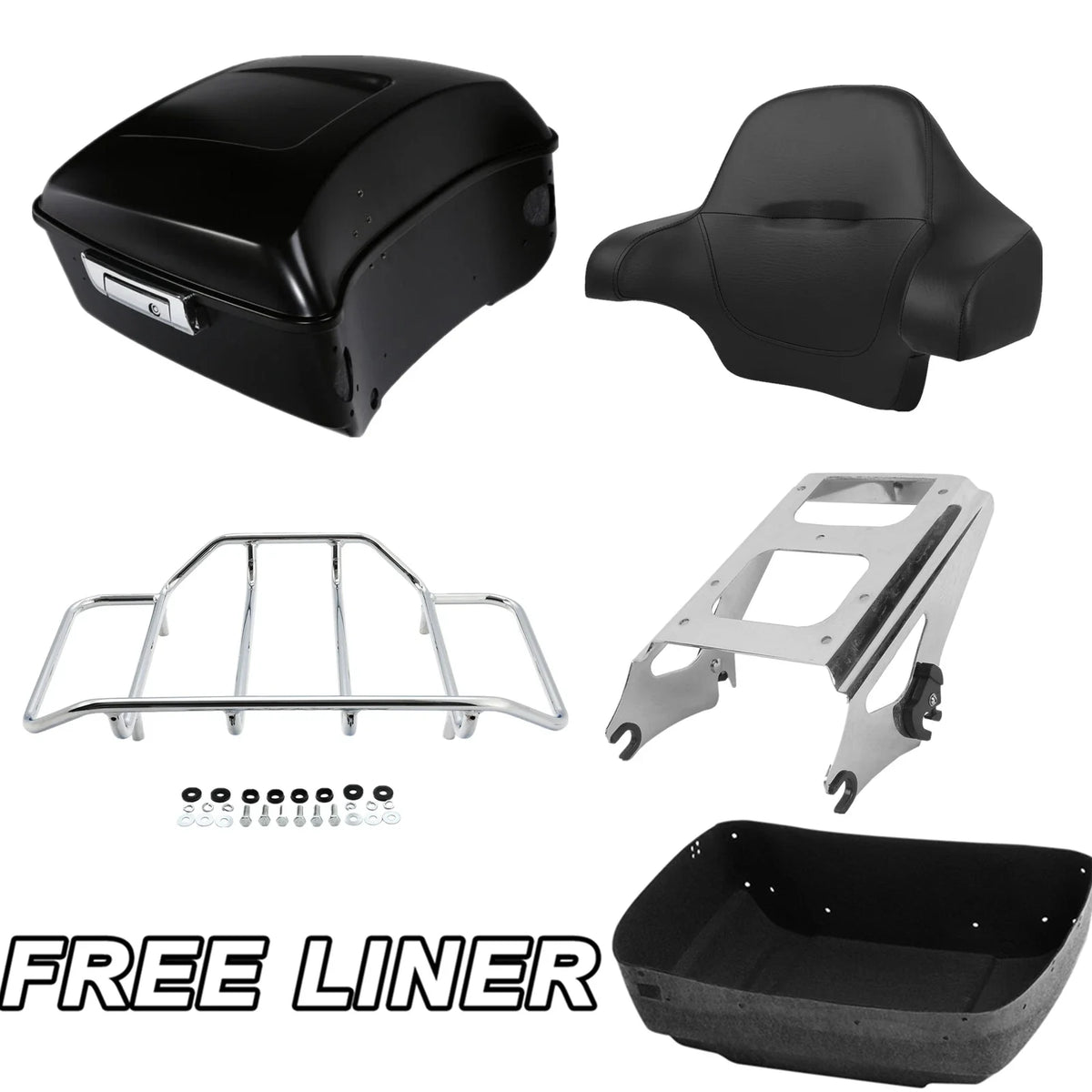 Trunk Pad Mount Rack for 2009-2013 Harley Touring Road Glide