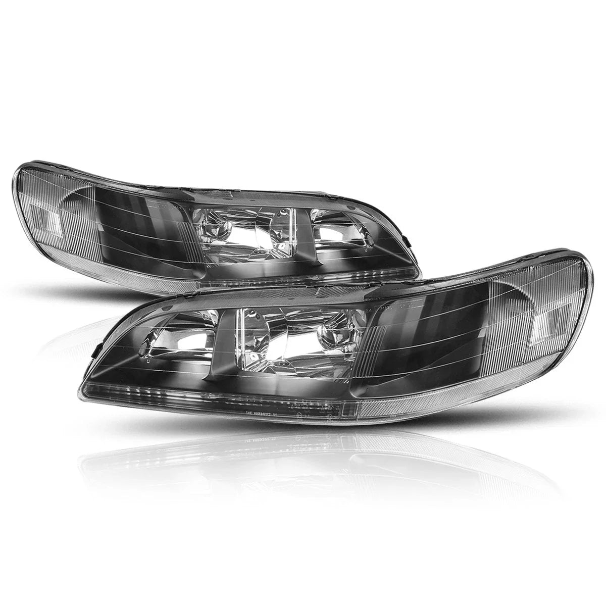 JDM Black Housing Headlight & Clear Side Corner Lamps for Honda Accord (1998–2002)