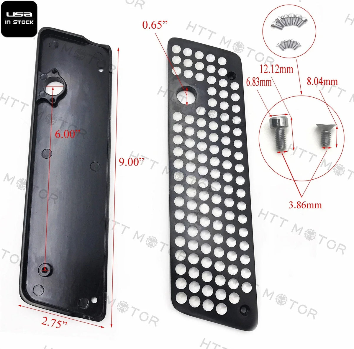 Saddlebag Latch Cover - Black CNC Plated for Harley Touring 1993–2013