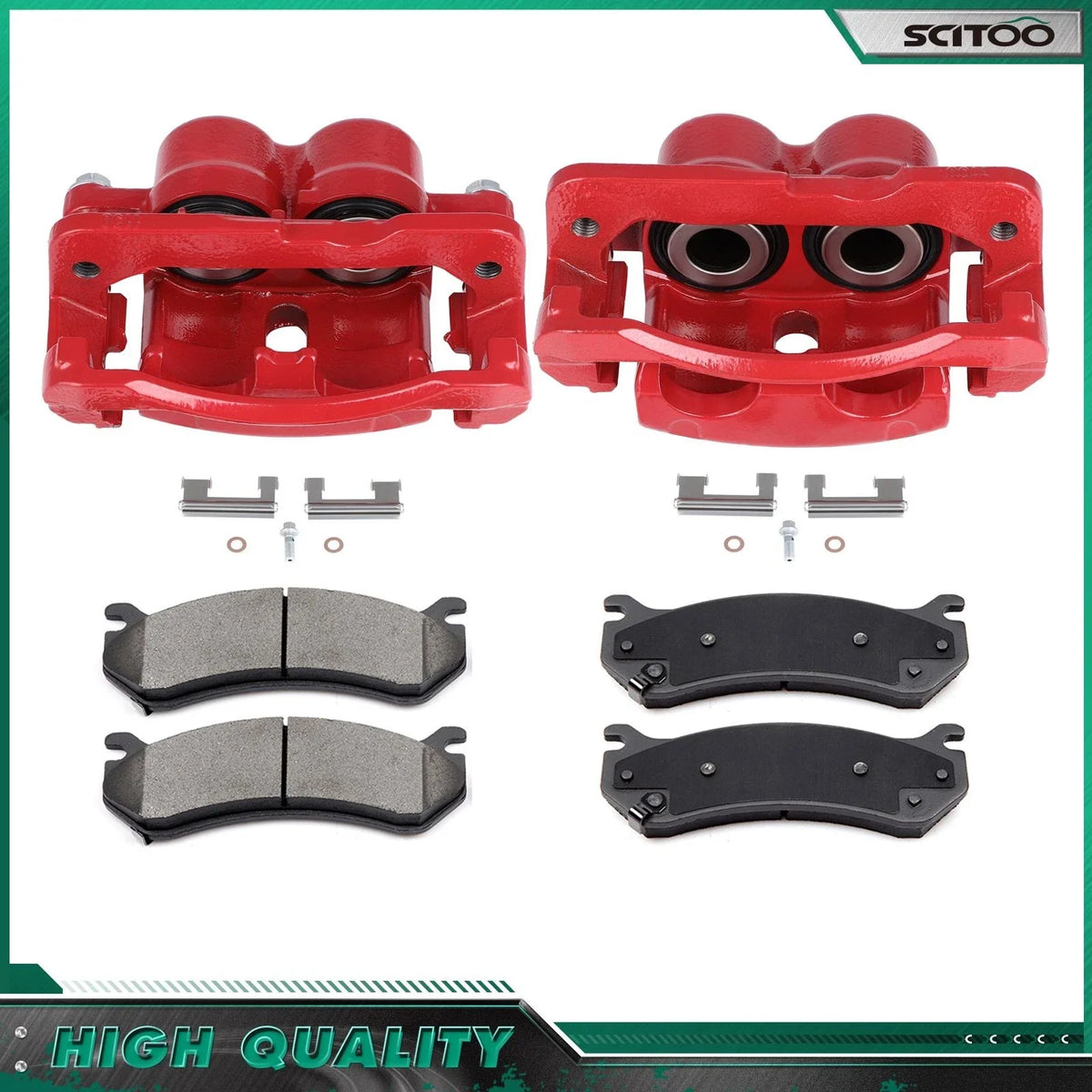 Front Brake Calipers with Ceramic Pads Kit for Cadillac Escalade (2003–2006)
