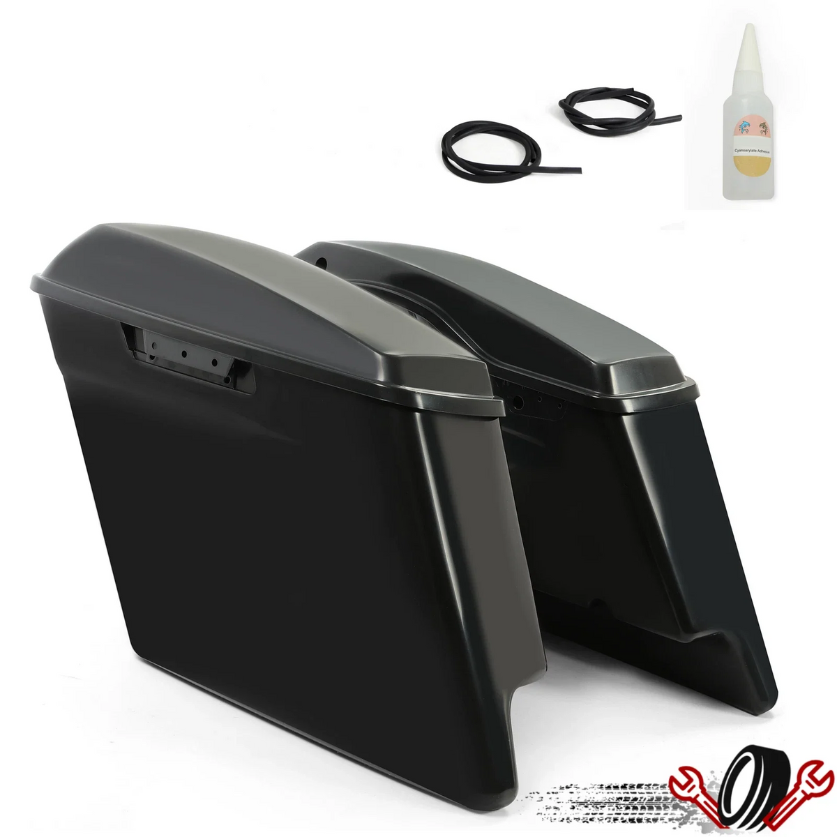 5'' Extended Stretched Hard Saddlebags for Harley Electra Glide (2014–2024)