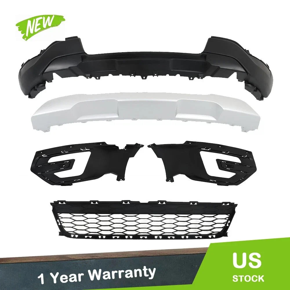 Lower Grille and Fog Light Frame for Ford Explorer (2016–2017)