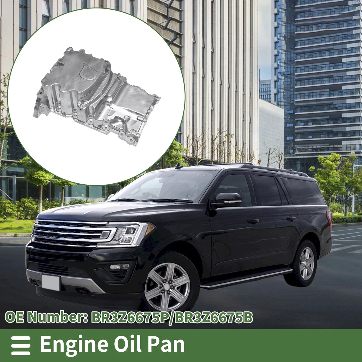 1 Pc Engine Oil Pan BR3Z6675P for Ford Expedition (2015–2020) Aluminum
