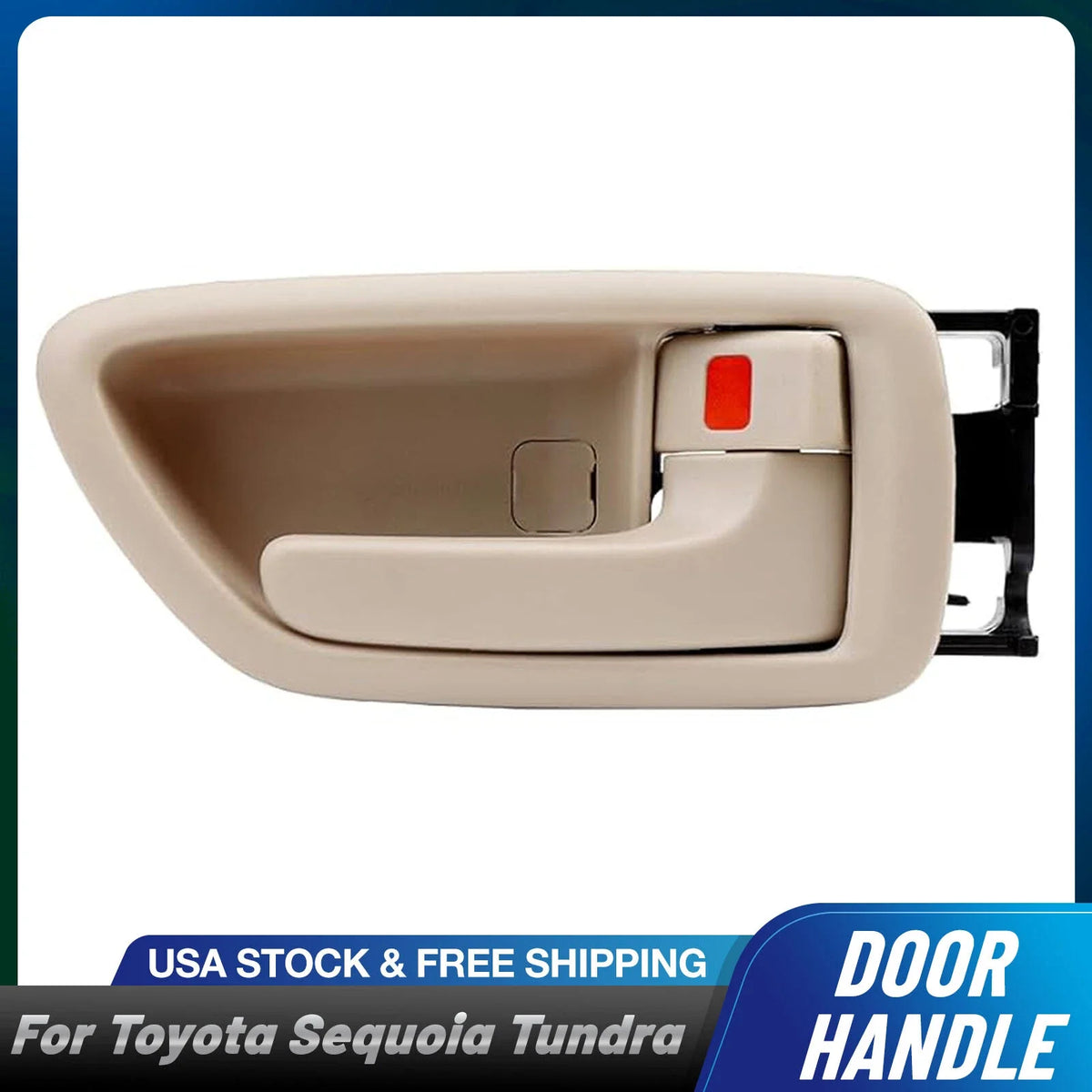 Right Side Interior Door Handle with Bezel for Toyota Sequoia (2001–2007)