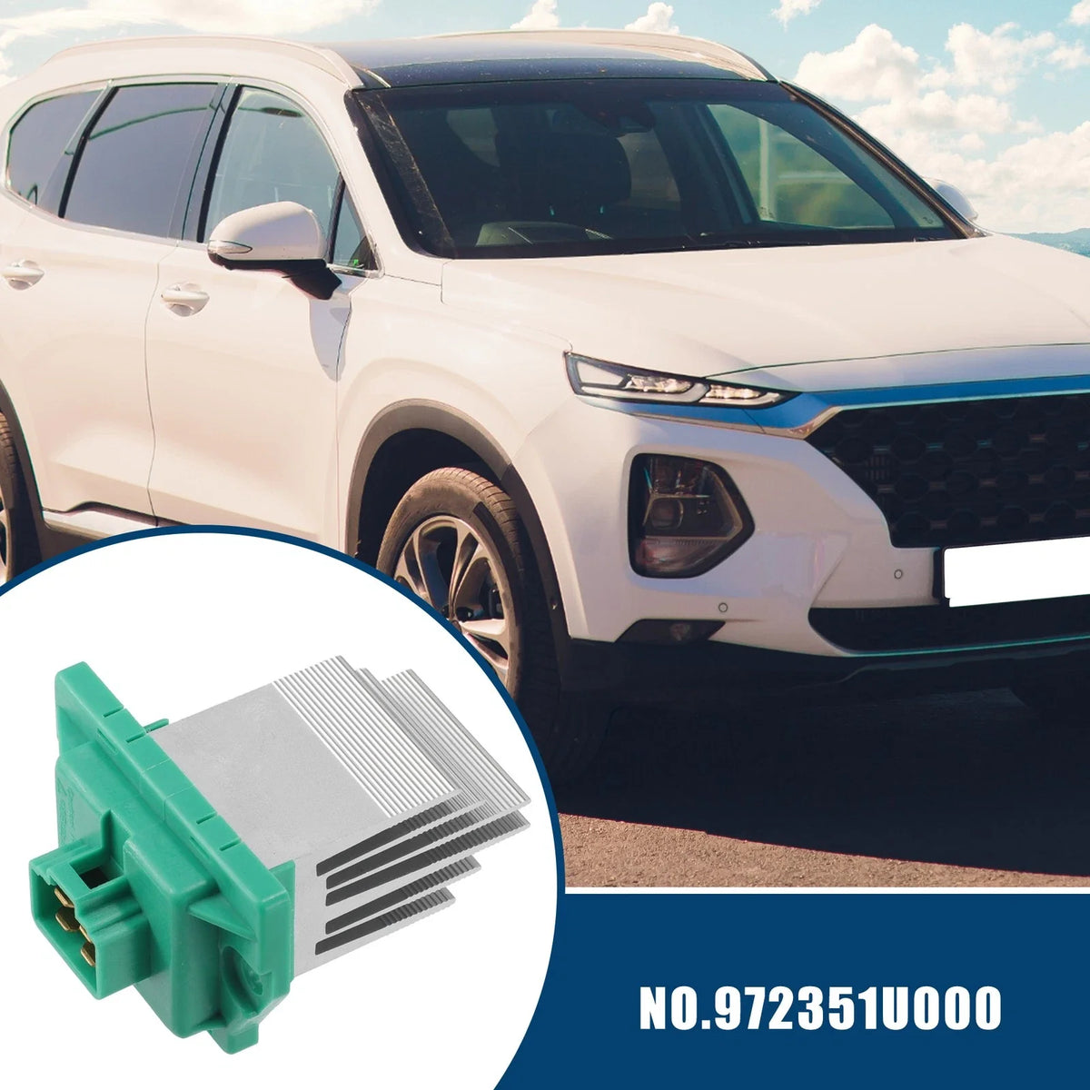 HVAC Blower Motor Resistor No.972351U000 for Kia Soul (2010–2017)