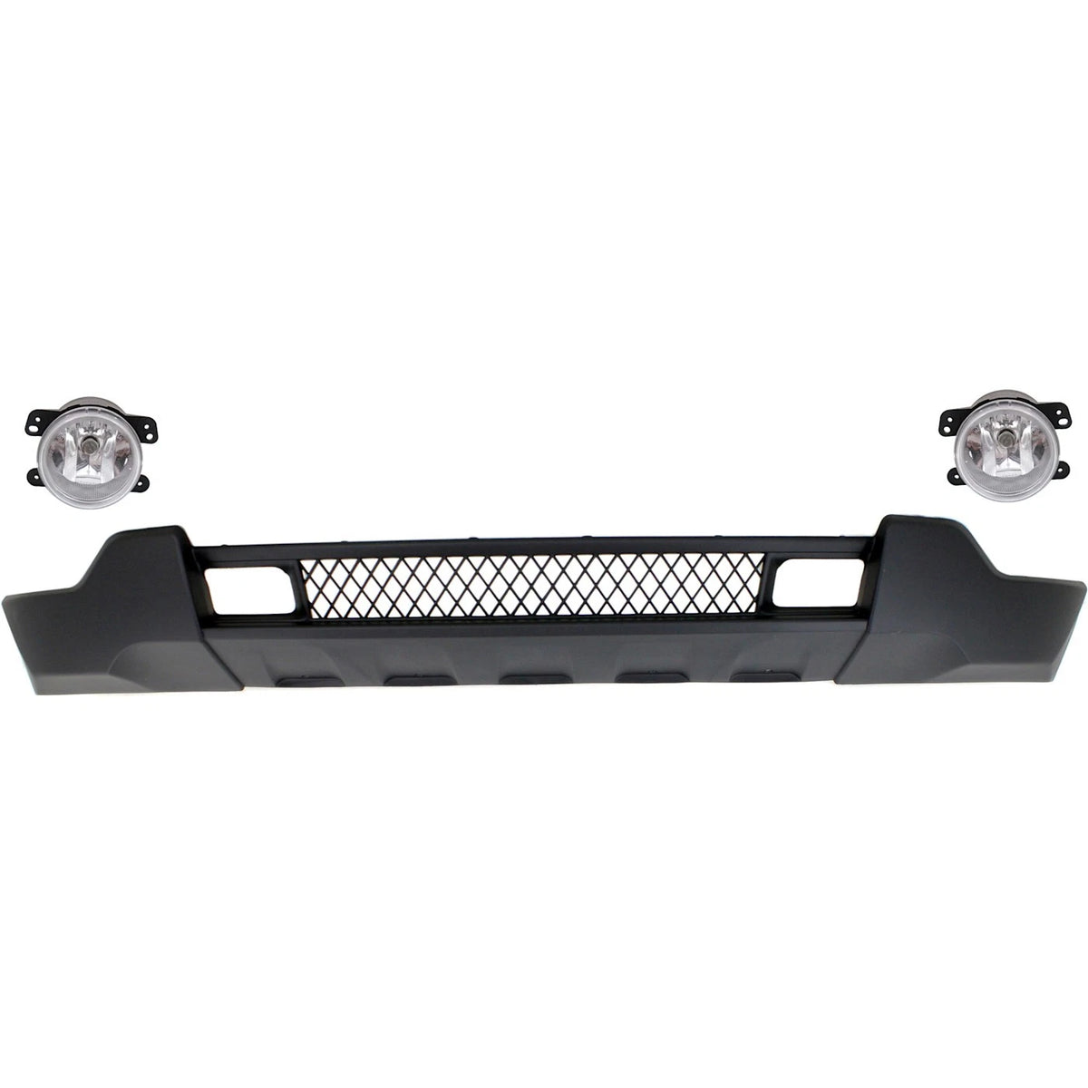 Set of 3 Bumper Covers for Jeep (68078270AB, 5182026AA)