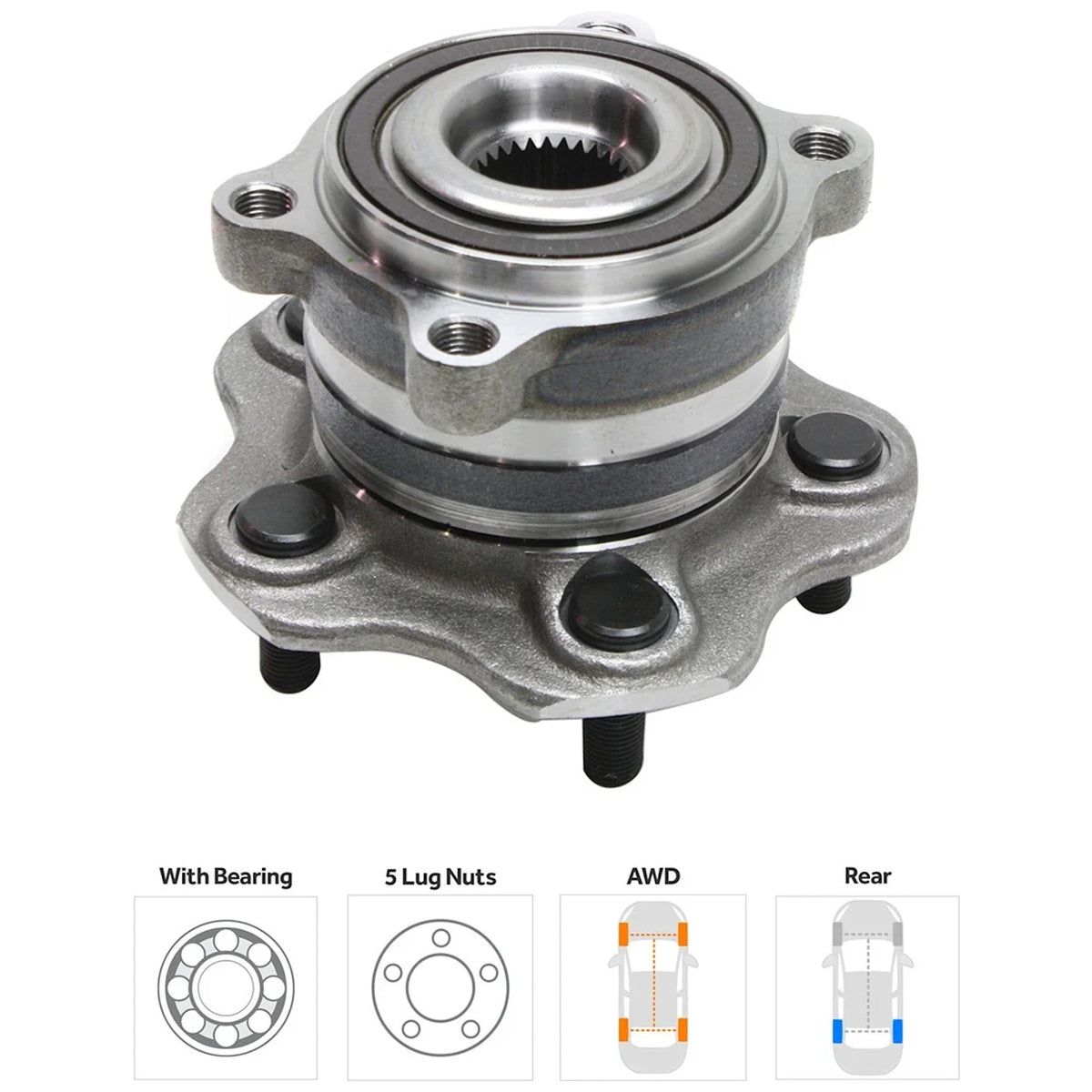 Wheel Hubs - Set of 2 for Nissan QX60
