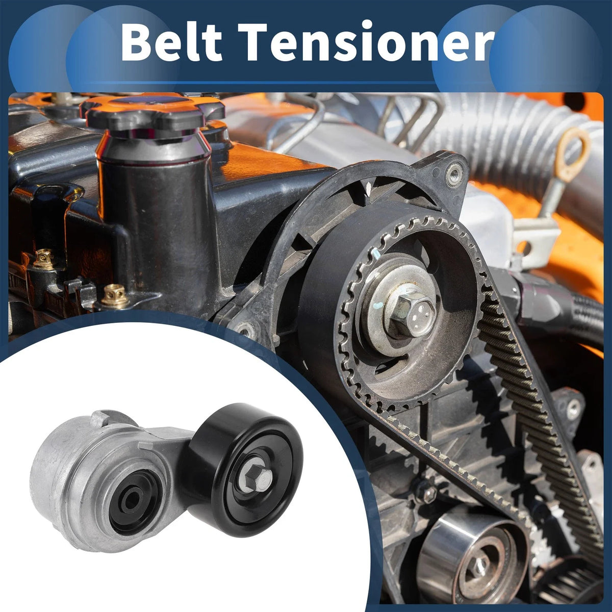 Belt Tensioner for Kia Rio (2010–2016) L4 1.6L No. 252812B000 Metal 1 Pc