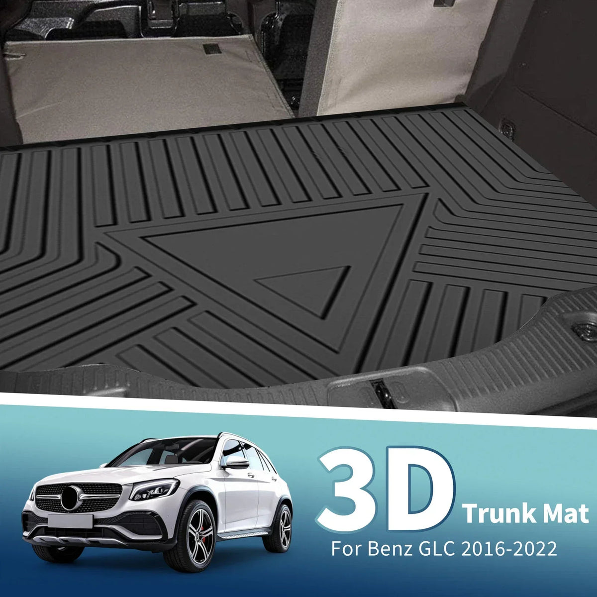 Rear Cargo Liner Mat for Mercedes Benz GLC Class (2016-2022) 1 x Pc
