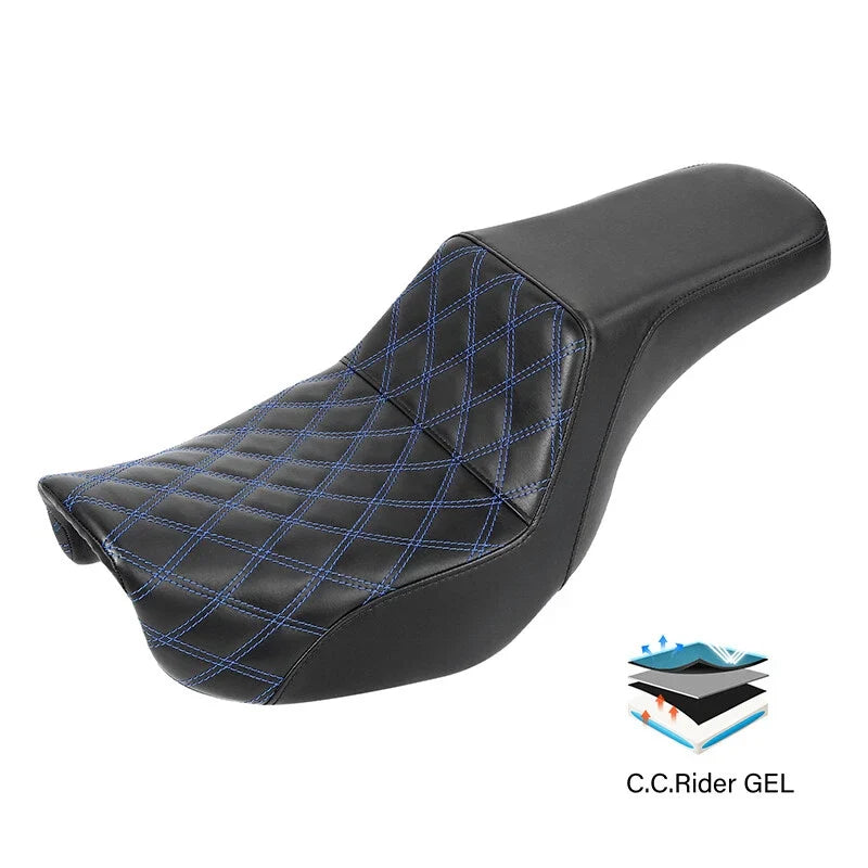 Gel Seat - Driver & Passenger for Harley Dyna Low Rider Street Bob (2006–2017)