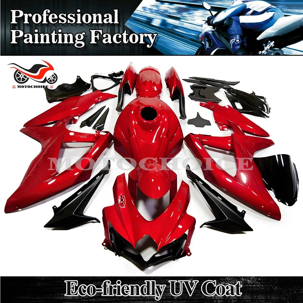 Fairing Kit for Suzuki GSXR600/750 (2008–2010) Red ABS Bodywork