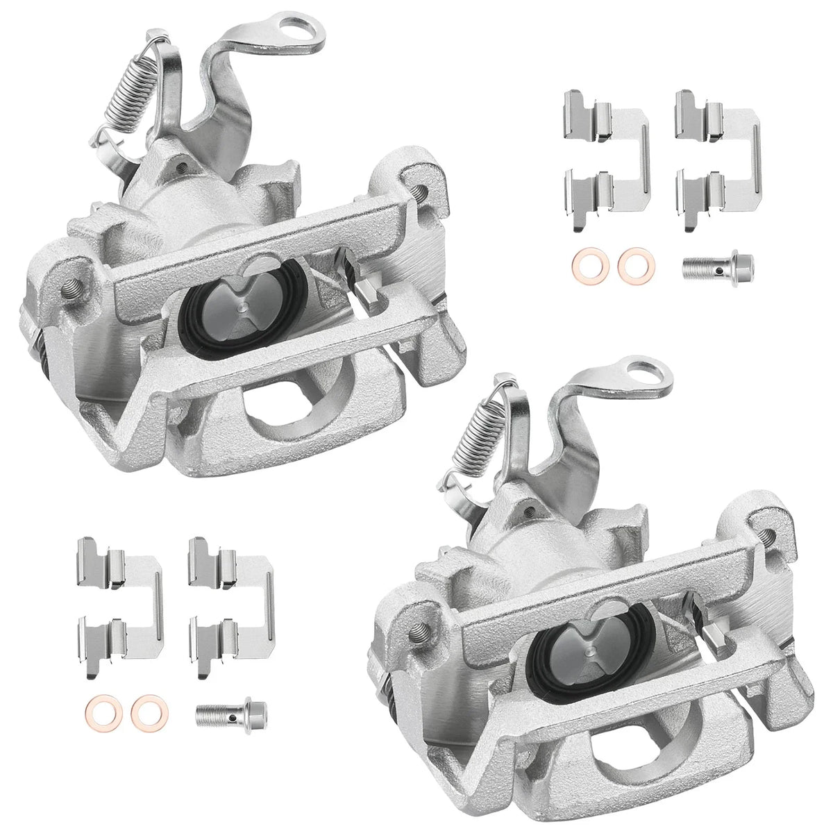 2X Rear Brake Calipers with Brackets for 2013-2018 Mitsubishi Outlander Sport
