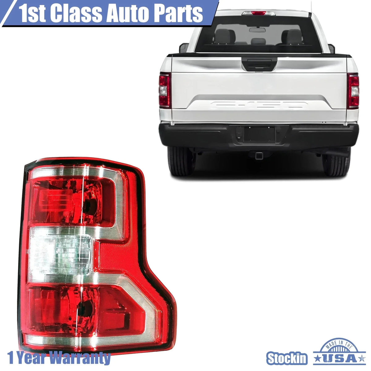 Left Driver Side Tail Light for Ford F-150 (2018–2020)