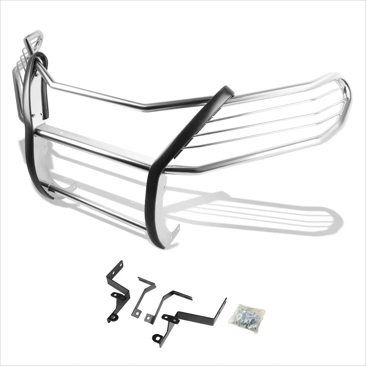 Stainless Steel Front Bumper Brush Grille Guard Chrome for RAV4 XA40 (2013–2017)