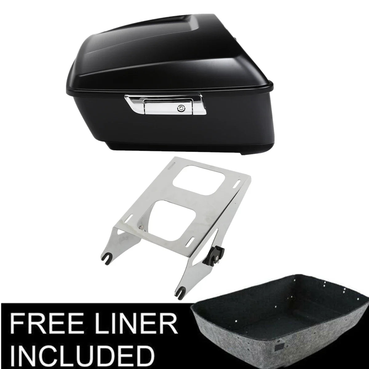 Matte Black Trunk Mount Rack Pad for Harley Touring (2014-2025)