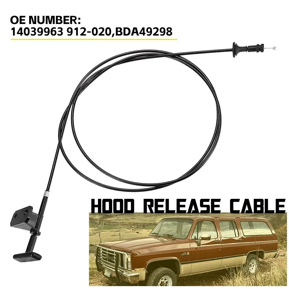 Hood Release Cable for Chevy Suburban & GMC V2500 (1981-1991)