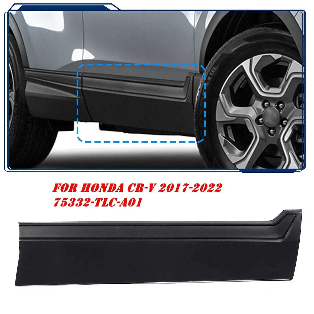 Front Right Door Lower Molding Garnish for CR-V (2017–2022) Honda