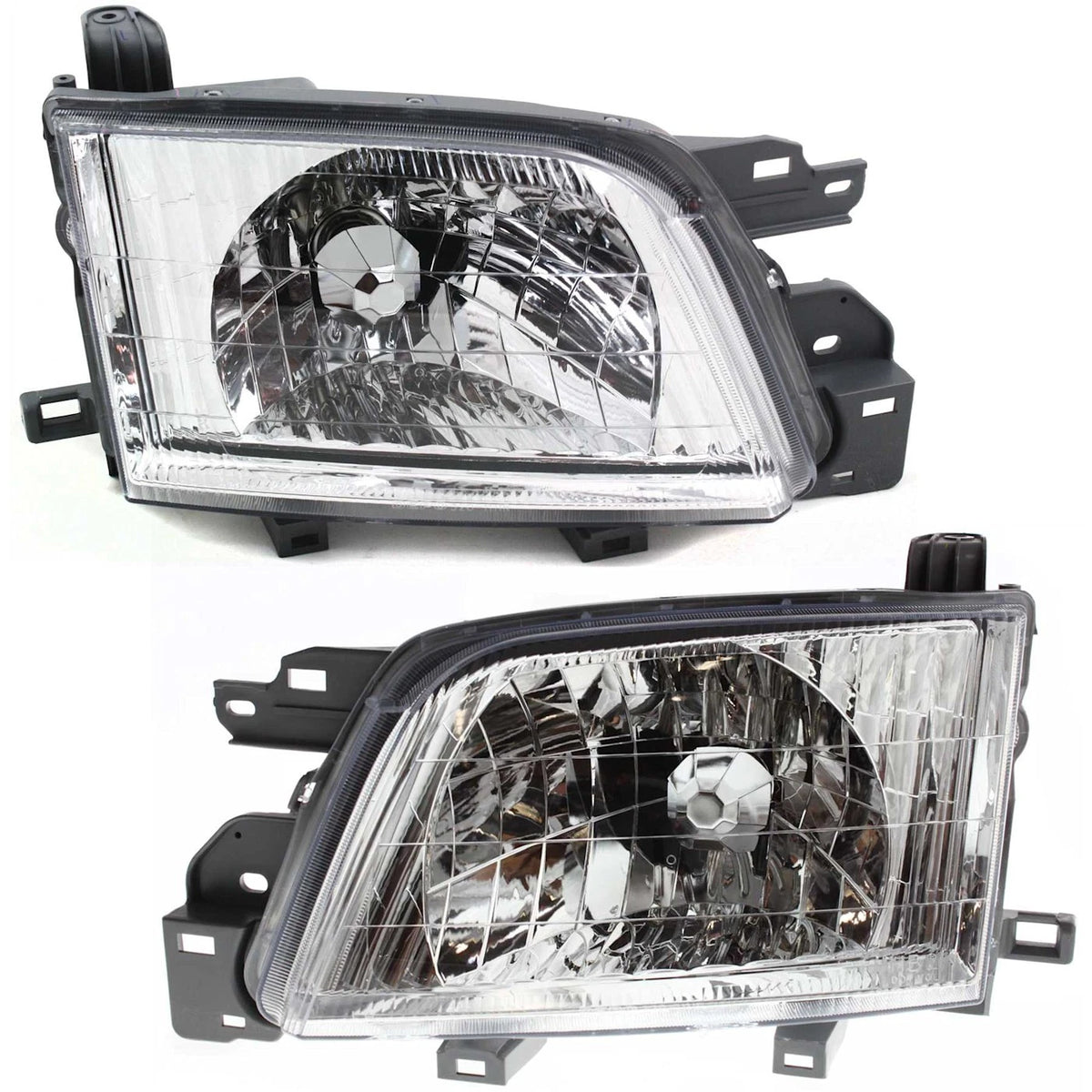 Headlight Set 2Pc for Subaru Forester (2001–2002) Left Right With Bulb