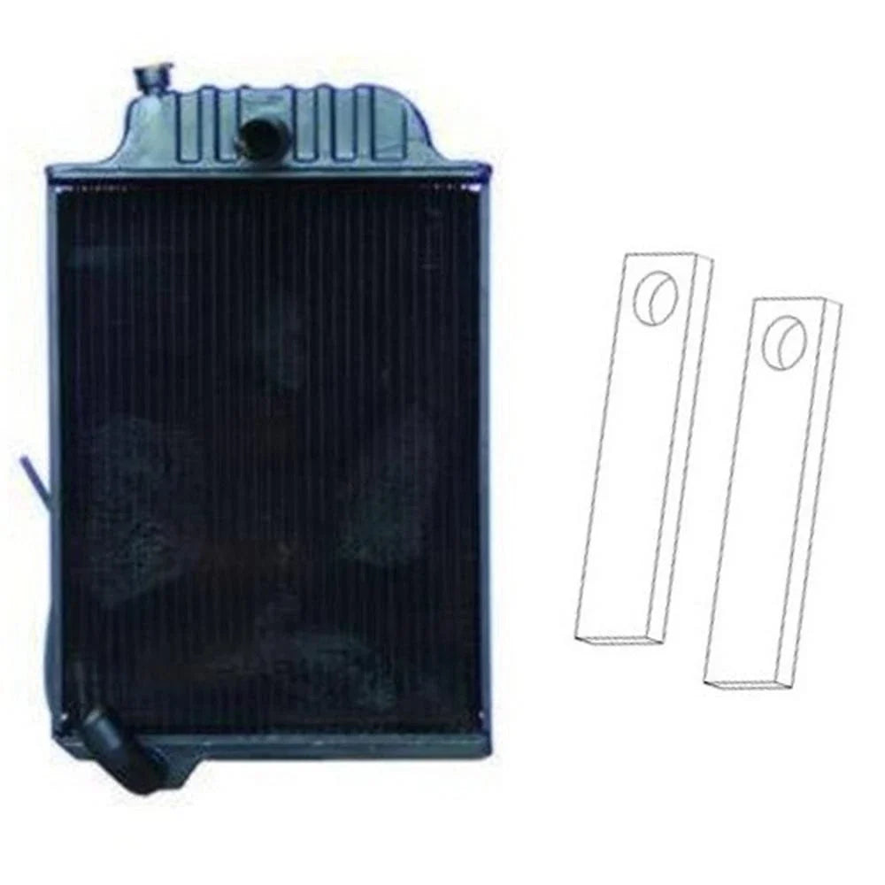 Radiator and Straps for John Deere Tractor 4040 (RE21894, R26413)