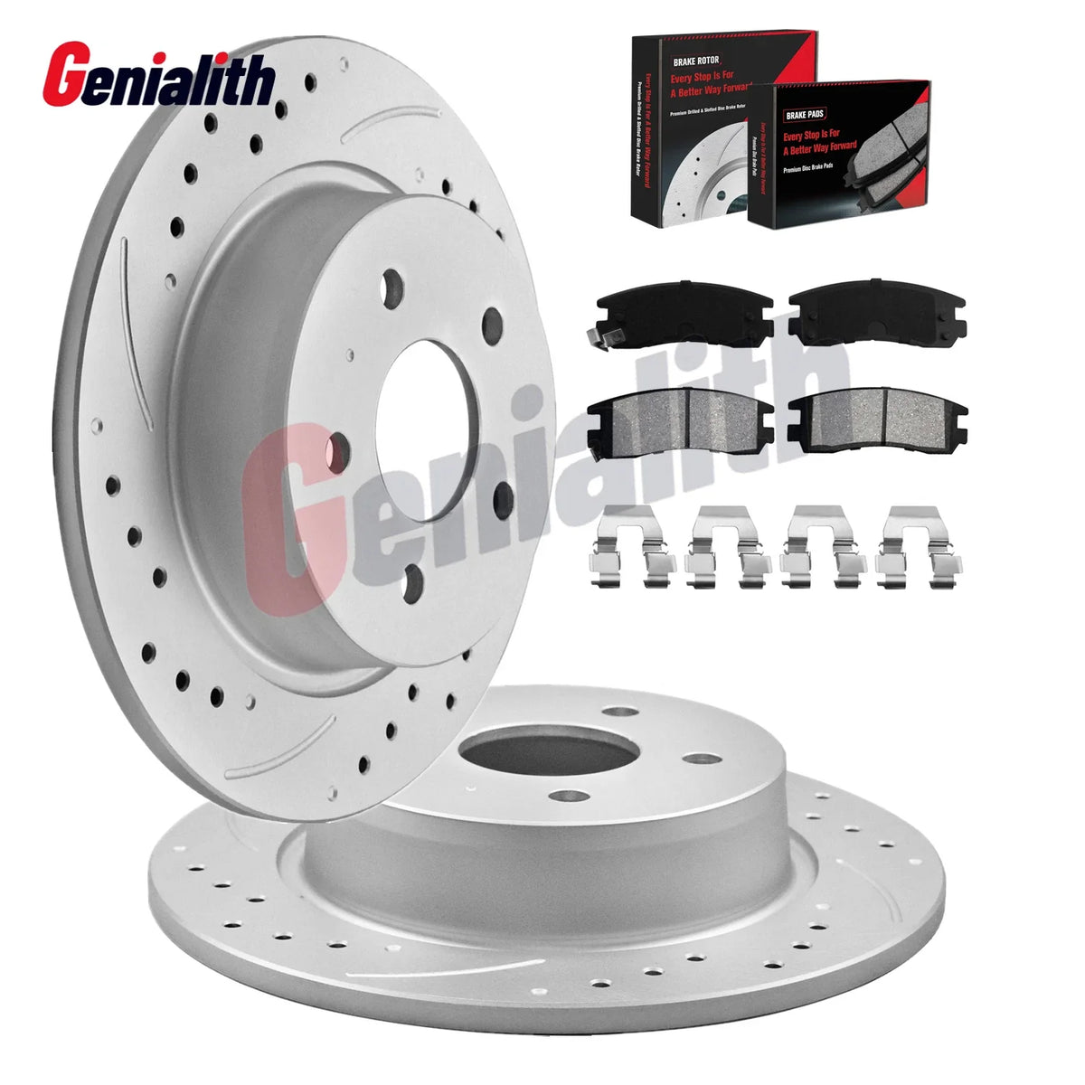 Brake Pads with Rear Disc Rotors for Buick Allure LaCrosse 2000-2013