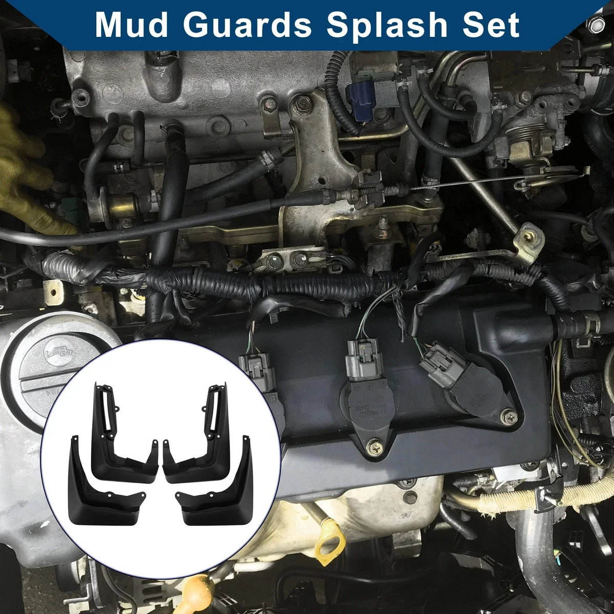 Mud Flaps Set for GLE Coupe (2020-2023) by Mercedes-Benz