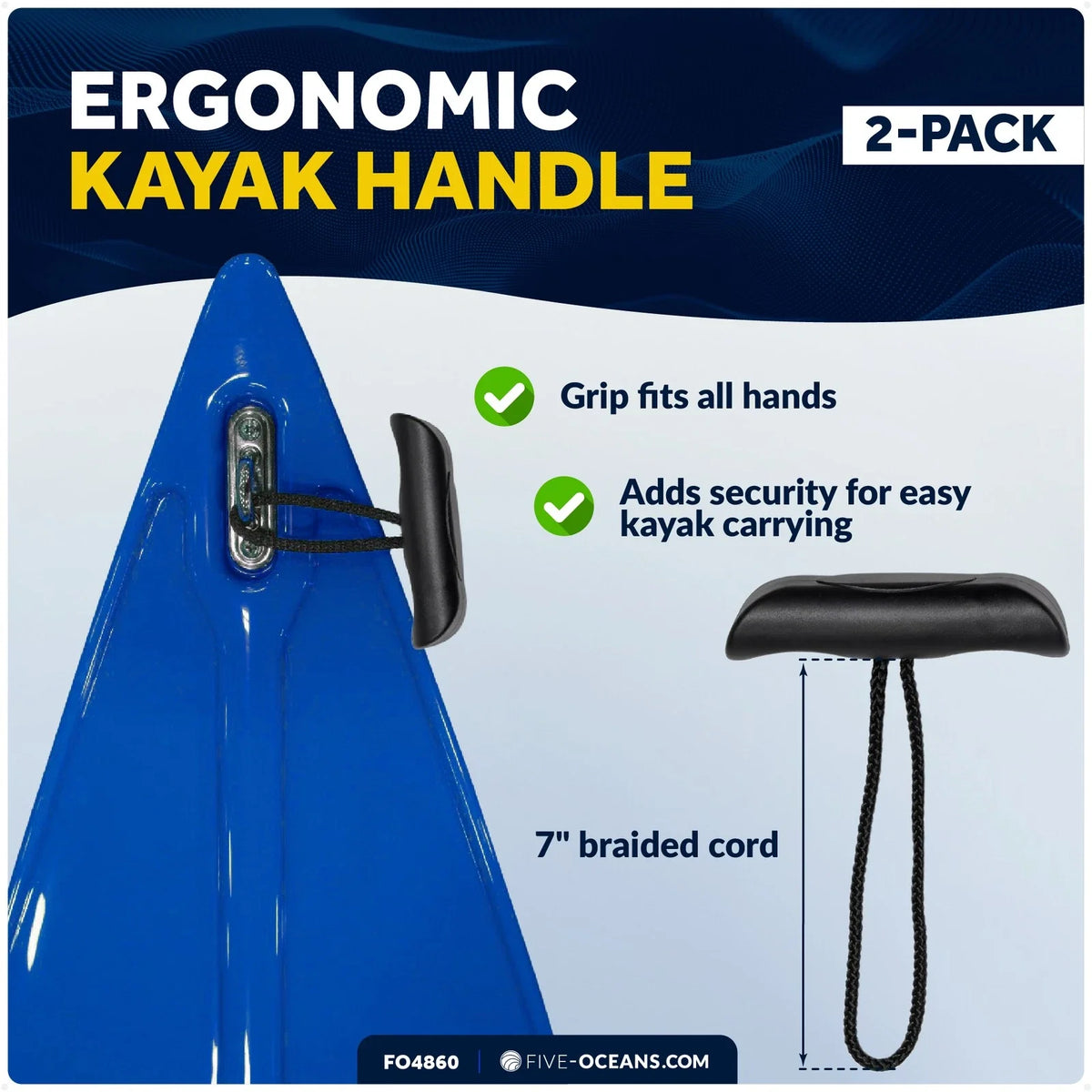 2X Heavy-Duty Kayak Handles for Five Oceans (FO4860)