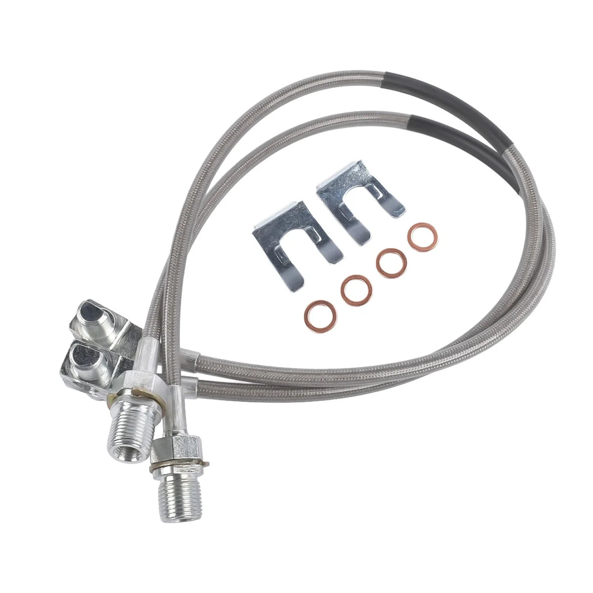 Front Brake Lines Stainless Steel Extended for Chevy GMC K10 1971-1978
