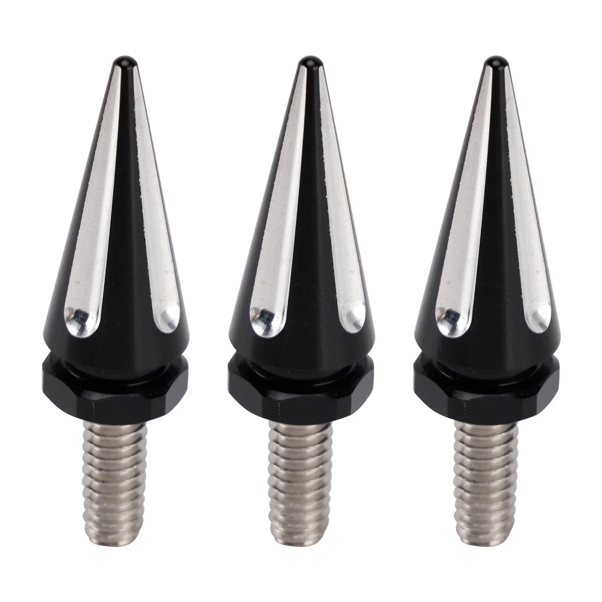Black Spike Fairing Mounting Bolts Set of 3 for Harley Touring 1996-2013