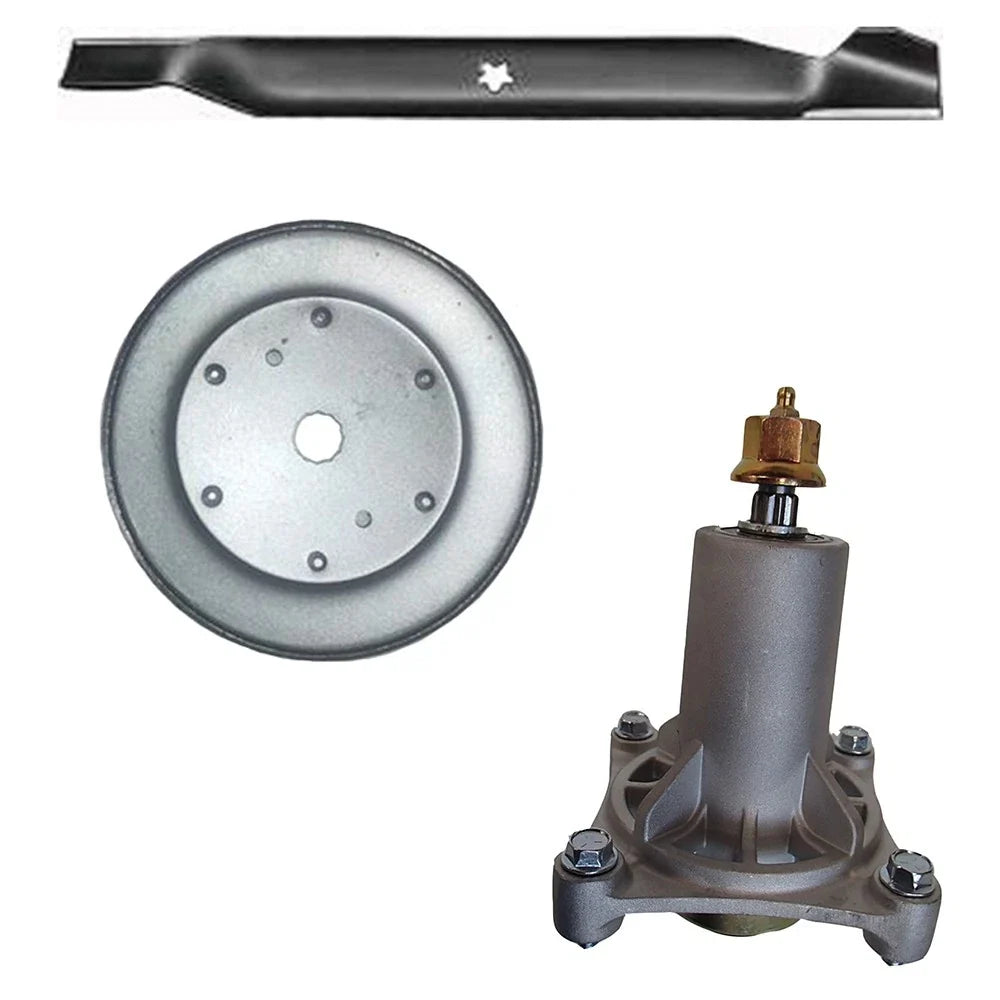 Spindle, Blade and Pulley for Poulan (Replaces 531307224)