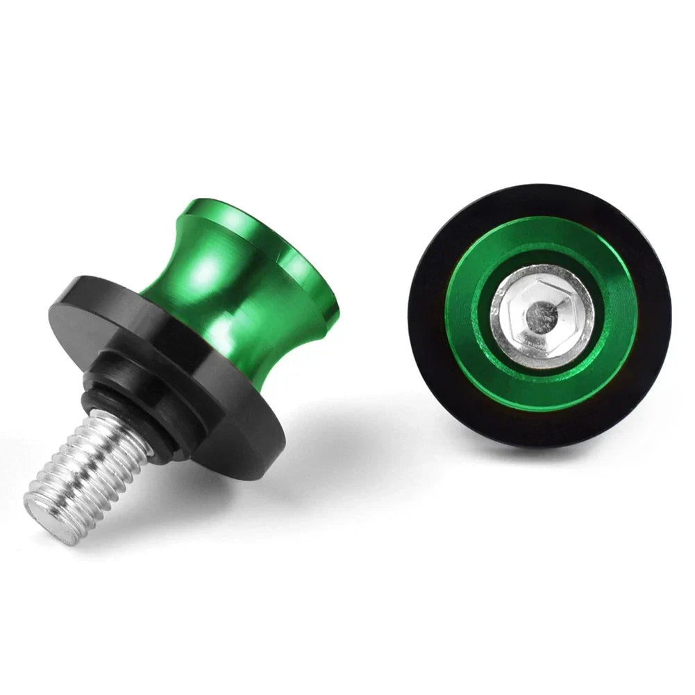 Swingarm Spools 8mm - Green Fit for Honda CBR600 CBR500R CBR1000RR