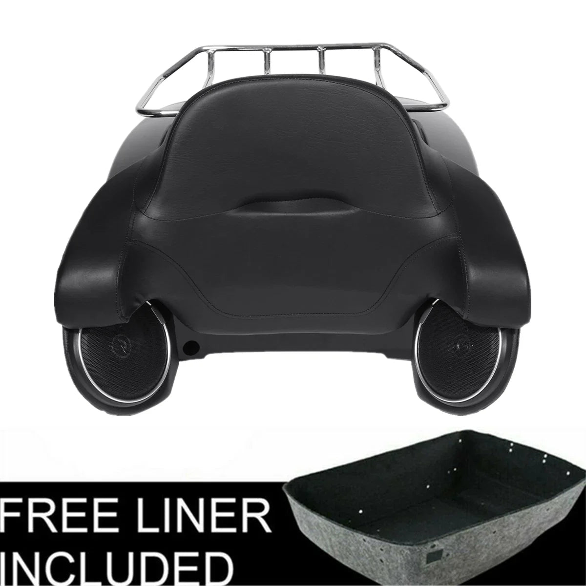 Matt Black Speaker Set for Harley CVO Road Glide 2014-2026 Trunk Pad