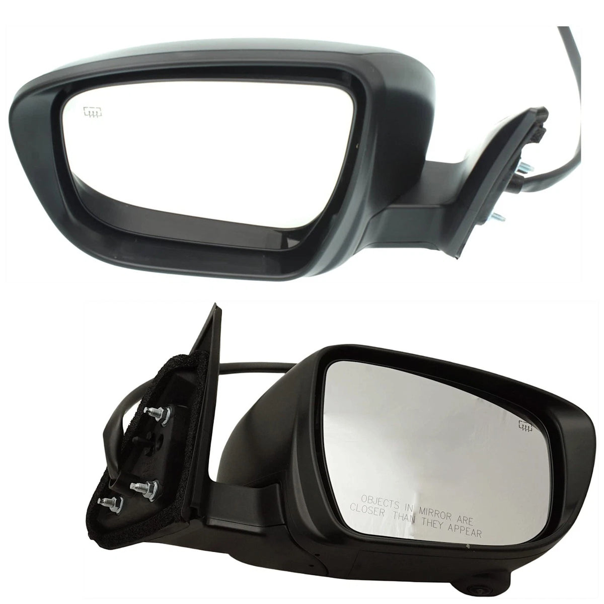 Set of 2 Heated Mirrors for Nissan Rogue (2014–2016)