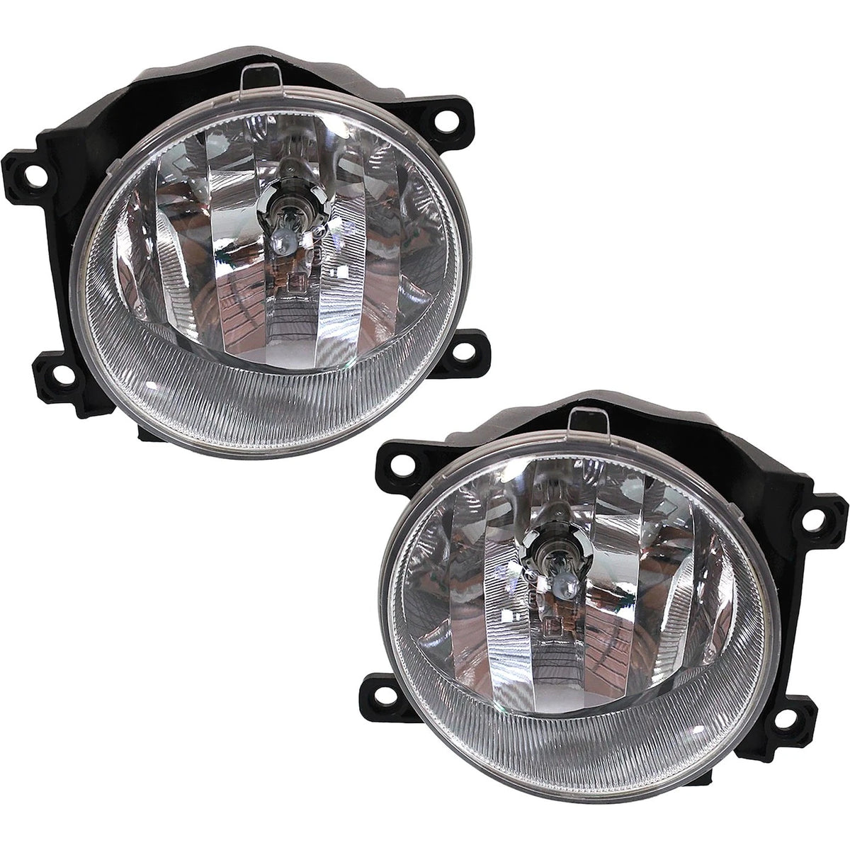 Set of 2 Clear Lens Fog Lights for Toyota RAV4 (2013–2015) Type B CAPA w/ Bulbs