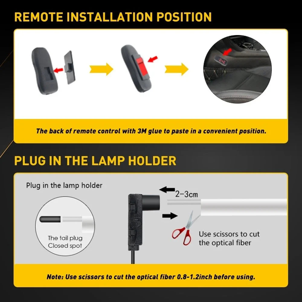 RGB LED Door Dash Ambient Light for Universal Vehicles (4m)